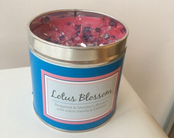 Lotus blossom scented candle