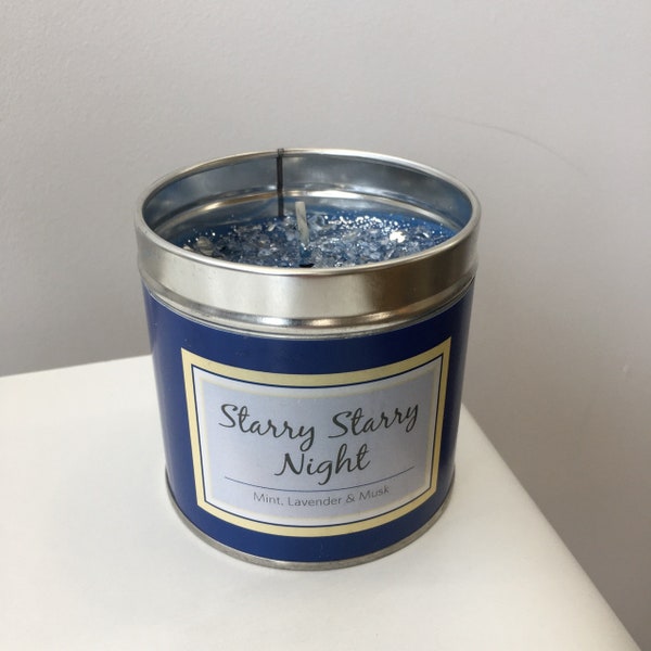 Starry starry night scented candle