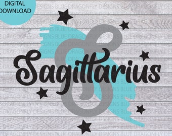 Sagitario SVG - Signo de estrella SVG - Astrología SVG - Zodiac Svg - Cumpleaños Svg - svg para Cricut
