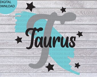 Taurus SVG - Signo de estrella SVG - Astrología SVG - Zodiac Svg - Cumpleaños Svg - svg para Cricut