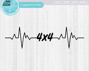 heartbeat 4x4 svg | heartbeat svg | pulse svg |4x4 svg | ECG svg | svg files for Cricut
