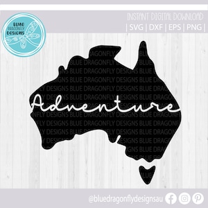 Australien Karte Adventure Knockout svg