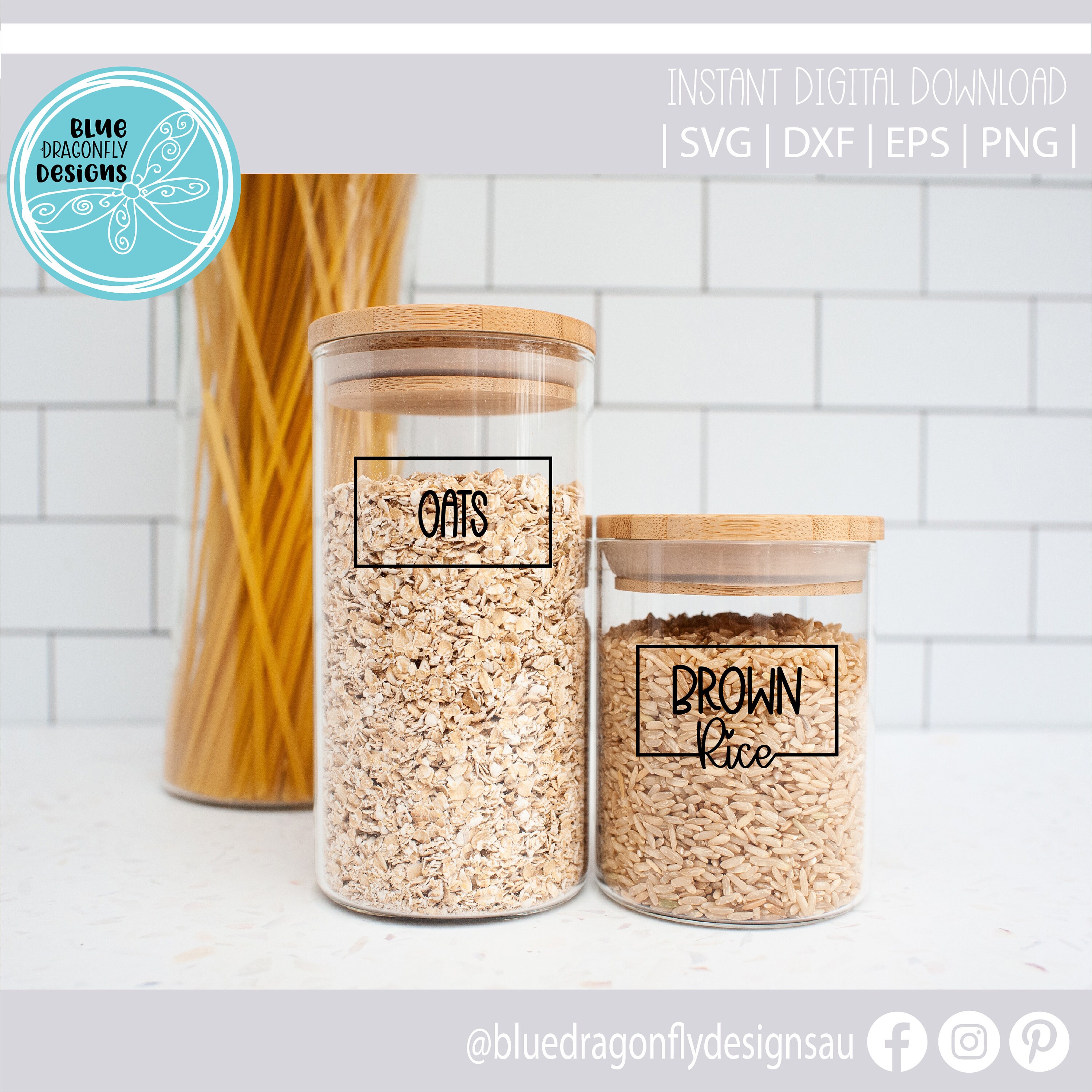 Pantry Labels Svg Pantry Bundle Svg Kitchen Pantry Etsy Australia