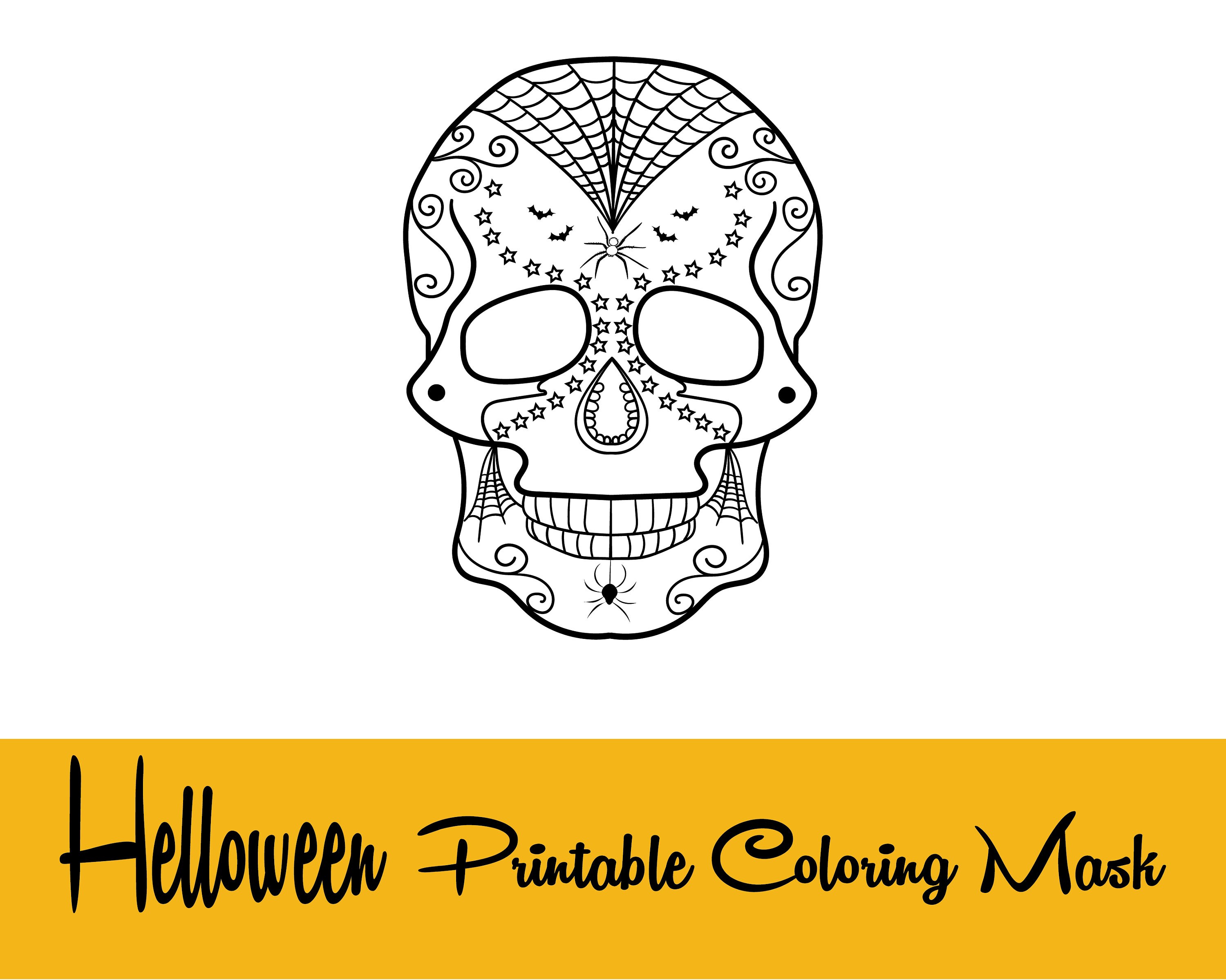 Day of the Dead Halloween Pumpkin digital coloring page -  Portugal