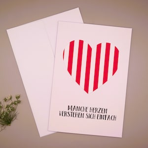 Hochzeitskarte Rot Weiß Köln / Düsseldorf Liebe