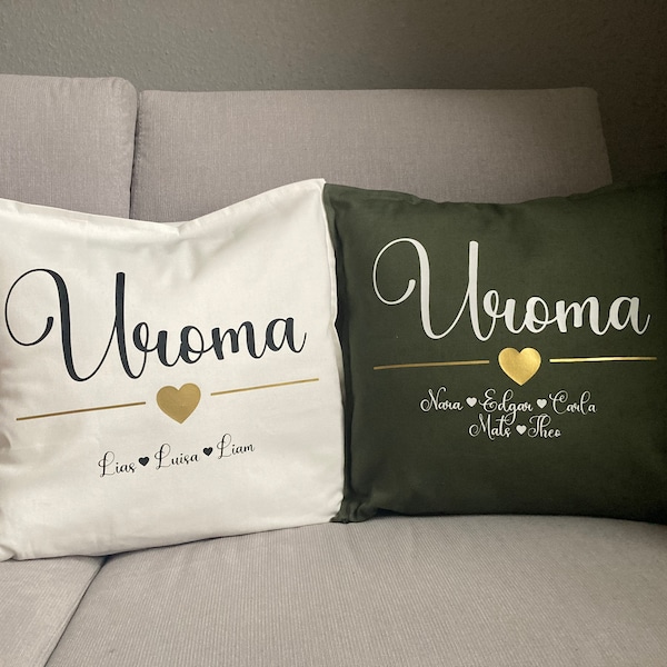 Pillow personalized individually great-grandma/great-grandchild cotton pillowcase decorative gift 50 x 50 cm family sleeping