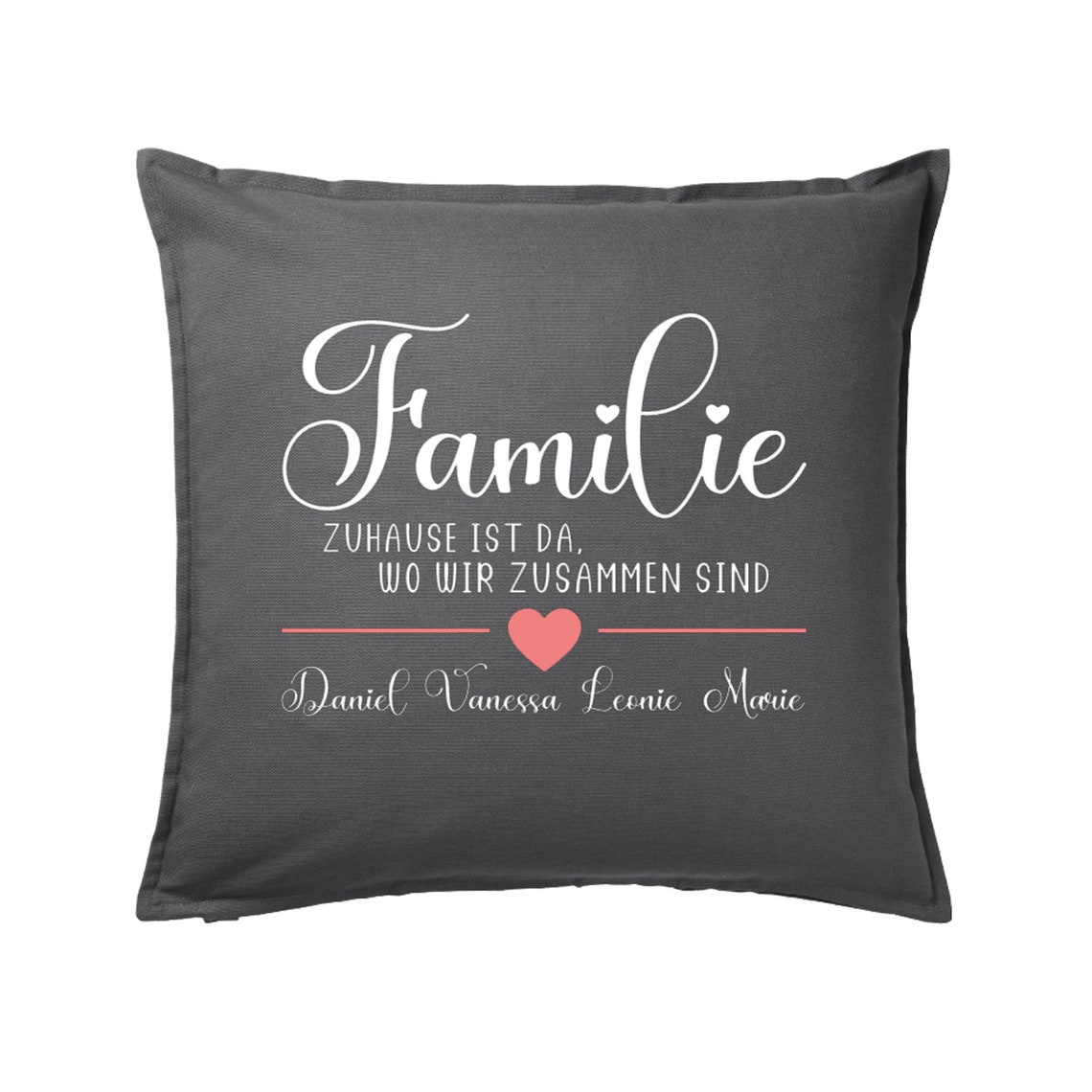 Kissen personalisiert individuell Familie ist da wo das Leben Etsy.de