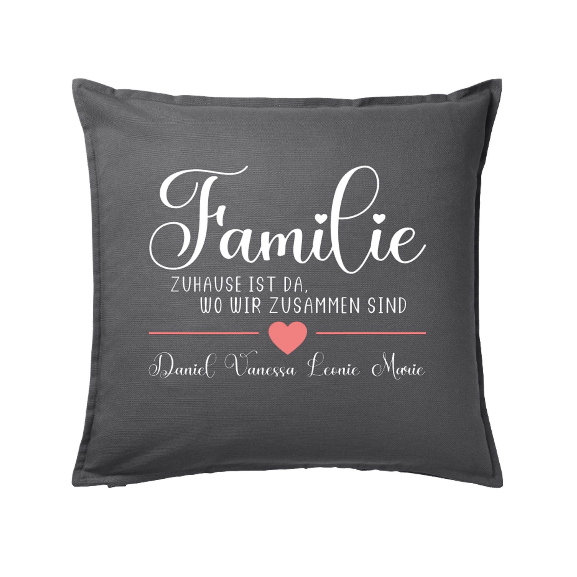 Kissen personalisiert individuell Familie ist da wo das Leben Etsy