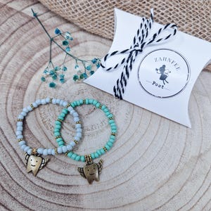 Armband von der Zahnfee | Zahnfee Post | Geschenk von der Zahnfee | erster Milchzahn | Armband mit Zahn oder Glitzerstern