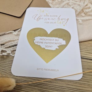 Kaart om af te krabben | Kraskaart gouden hart |. Wil jij mijn meter zijn? Een kleine verrassing voor jou | inclusief envelop