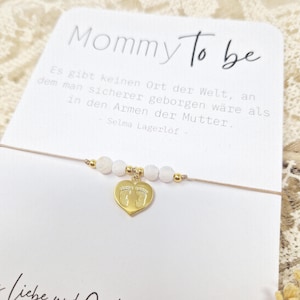 Armband macramé lint| Aanstaande moeder Babyshower cadeau | Kaart is gepersonaliseerd | beste vriend | Cadeau voor zwangere vrouwen | Geluksbrenger