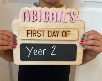 First / Last Day of School Sign - Memory Photo Board | Back To School | Starting School Nursery Preschool