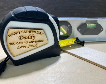 Custom Engraved Tape Measure | Personalized Measuring Tape | Gift for Dad | Easter | Father and Son | Housewarming | Husband | Newlywed