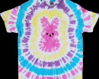 Easter Peeps Marshmallow Bunny Rabbit Spring Hippity Hop Tie Dye Shirt