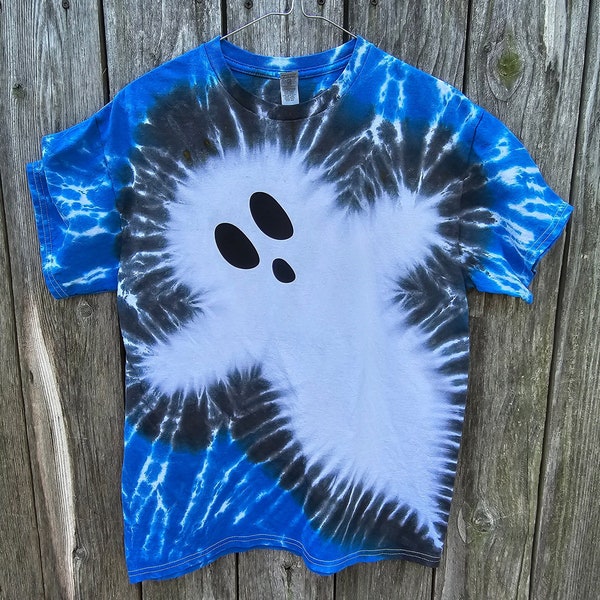 Ghost Tie Dye Tee Shirt, Halloween, Spooky, Casper, Boo!, Adult/Youth/Toddler