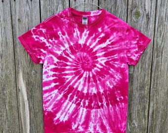 Poppin Pink and Fuchsia Tie Dye Tee Shirt