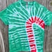 Candy Cane Tie Dye Shirt - Christmas - Holiday - Adult/youth - Etsy