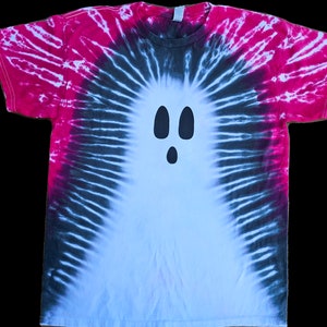 Ghost Tie Dye Tee Shirt, Halloween, Spooky, - Boo - Ghost - Etsy