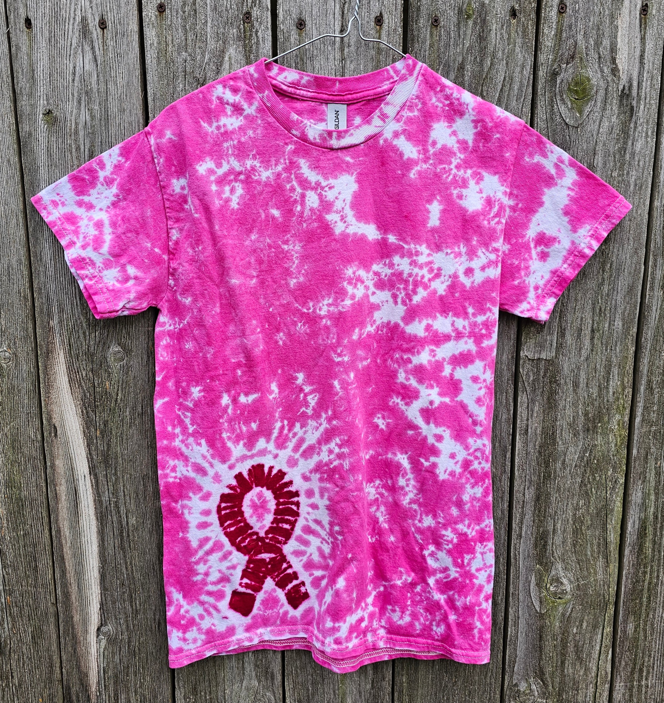 breast cancer tie dye shirt