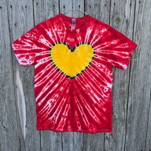 Heart Tie Dye Tee Shirt - Love of Chiefs - Adult/Youth - Football/Mahomes/Kelce