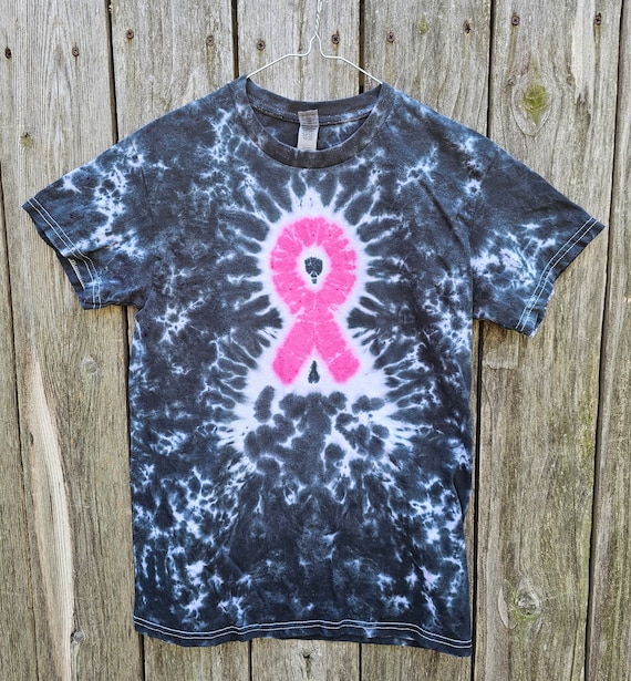breast cancer tie dye shirt