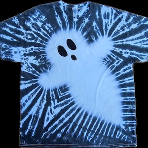 Ghost Tie Dye Tee Shirt, Halloween, Spooky, Casper, Boo!, Adult/youth ...