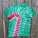 Candy Cane Tie Dye Shirt - Christmas - Holiday - Adult/youth - Etsy