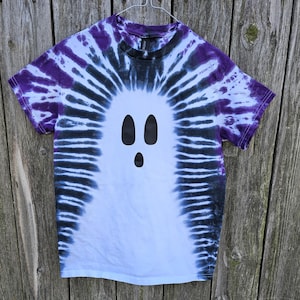 Ghost Tie Dye Tee Shirt, Halloween, Spooky, - Boo - Ghost - Etsy