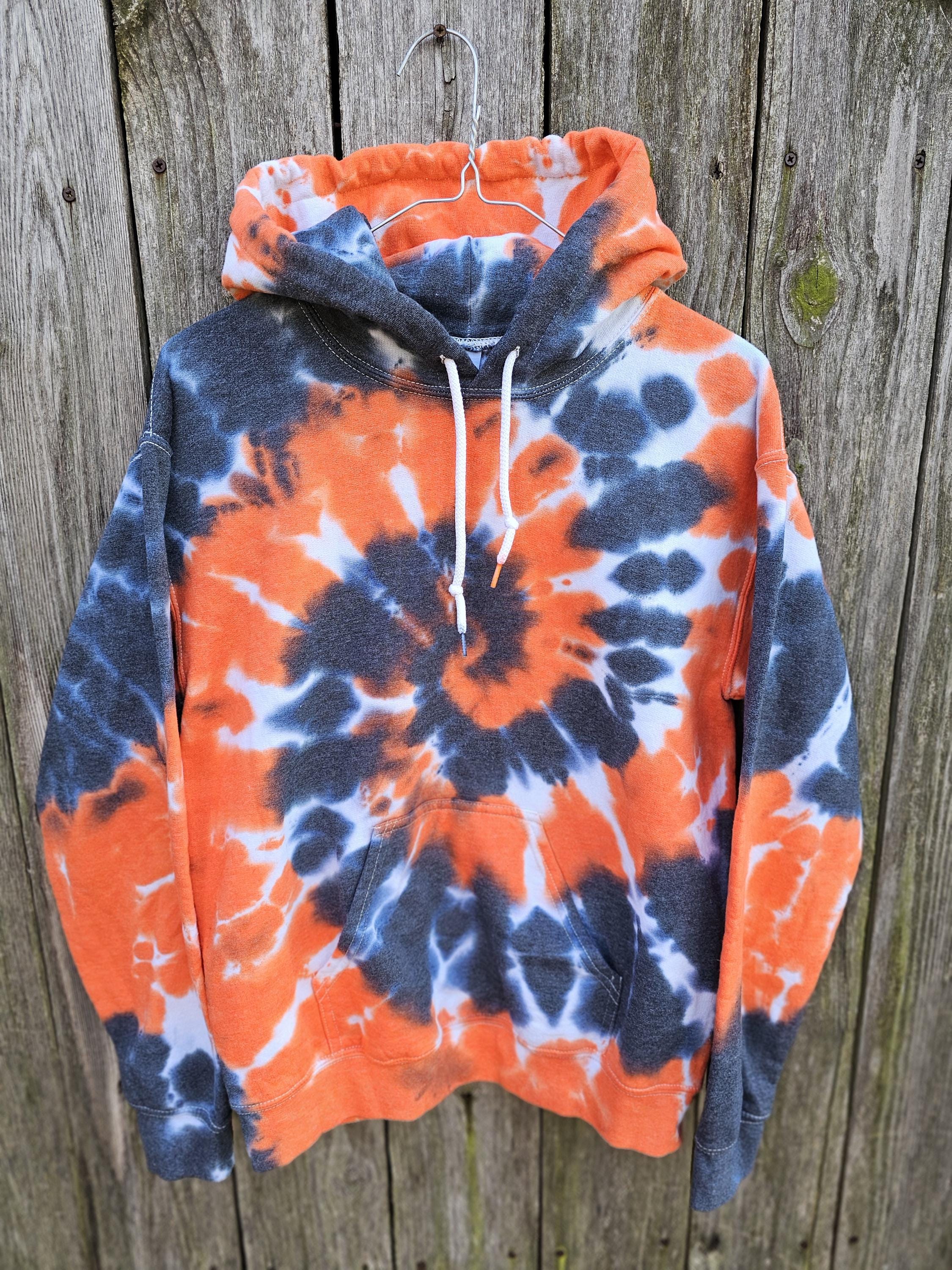 bleach tie dye hoodie