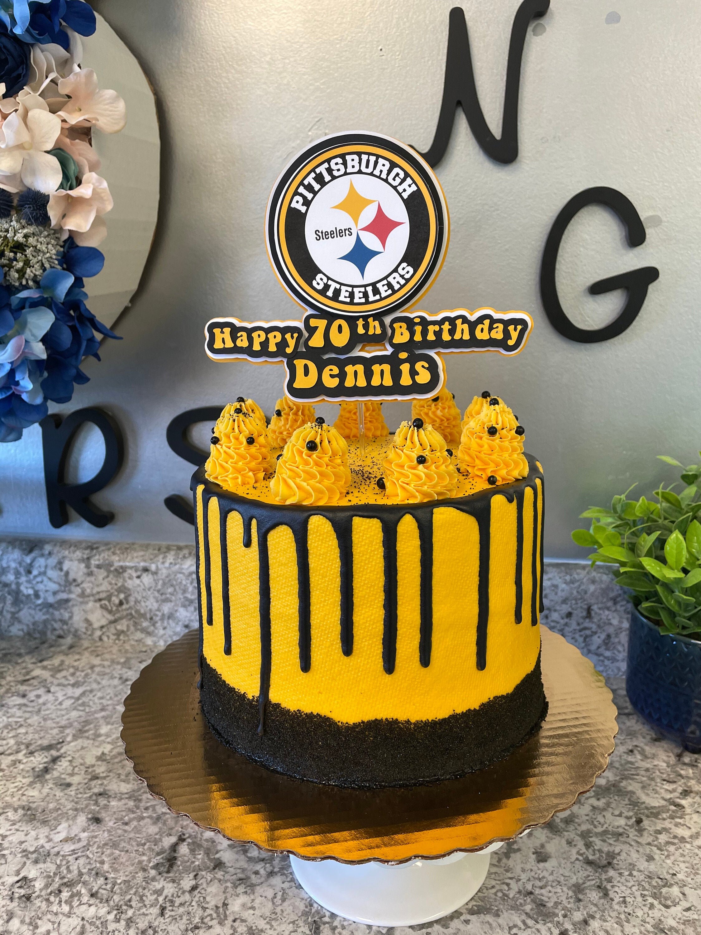 Pittsburgh Steelers Cake Topper | Etsy