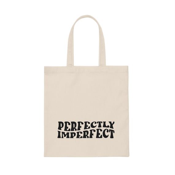 Christian Tote Bag | Faith Based Gifts | Womens Christian Gifts | Bible Verse Bag | Bible Study Bag | Perfectly Imperfect Tote Bag