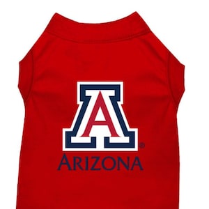 Licensed University of Arizona Dog T-Shirt