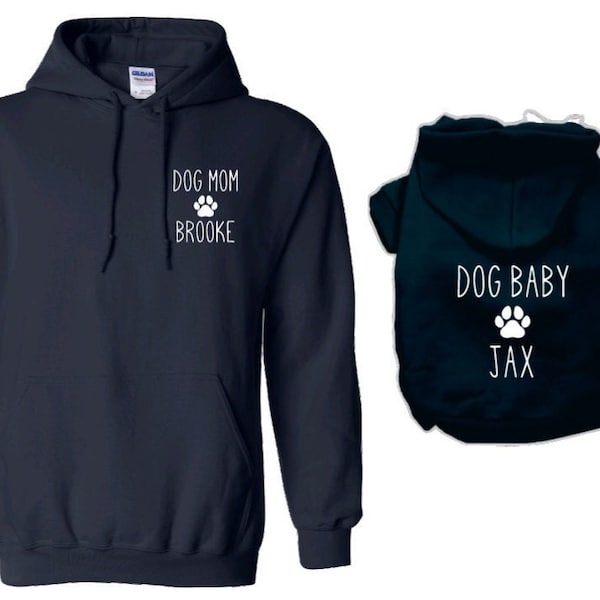 Dog and Owner Matching Hoodies Etsy