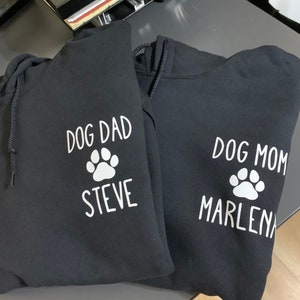 Personalized Matching Dog and Owner Black Hoodies image 8