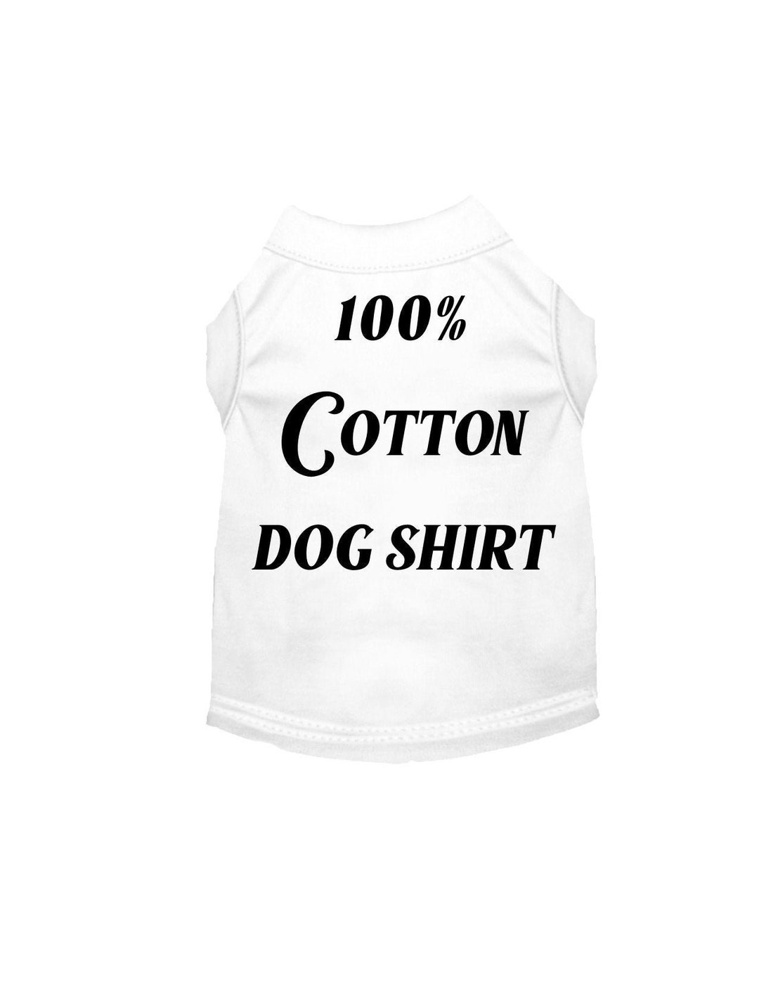 Blank 100 Cotton Dog Shirt for DIY, Tie Dye, Screen Print, Vinyl, DTF Etsy