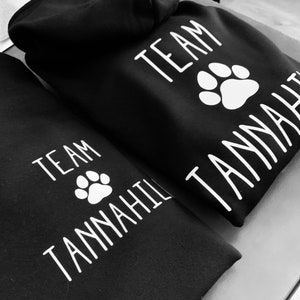 Personalized Matching Dog and Owner Black Hoodies image 9