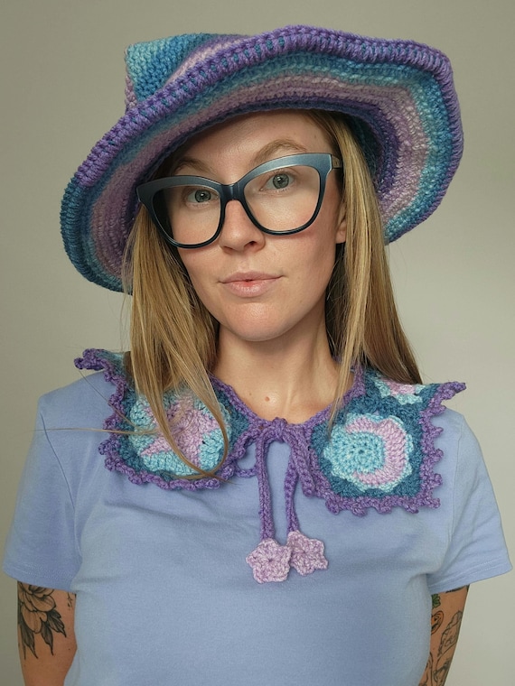 Crochet Witch's Hat & Collar Set | Handmade Witch Costume | RJSpellworks |