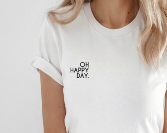 iron-on patch | Oh Happy Day | saying | plot