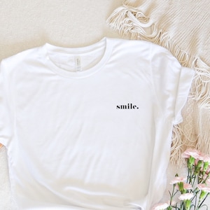 Iron-on patch | smile. | Saying | Plott