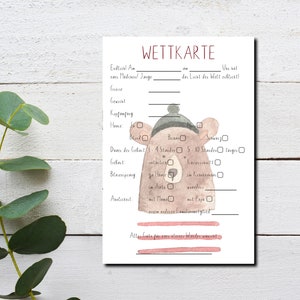12 inzetkaarten voor de babyparty | verschillende ontwerpen | Quiz | Game Baby Party | Baby Shower