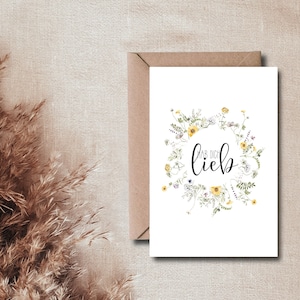 Biglietto d'auguri Ti | Persona preferita | Solo | amicizia | | per famiglie Cuore uomo | DIN A6