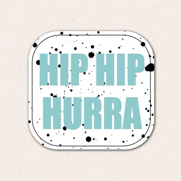 Bügelbild | Hip Hip Hurra | Sprenkel