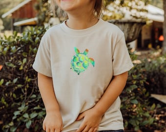 Iron-on image | turtle | hand-drawn | watercolor