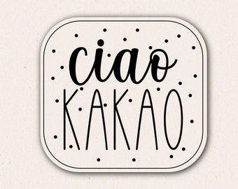 Bügelbild | ciao kakao | creme  dots