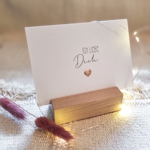 Tarjeta con corazón dorado | Te amo Tarjeta de amor | Tarjeta de San Valentín | A6
