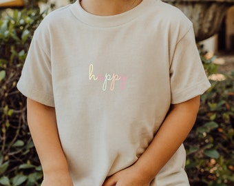 Iron-on patch | Happy | Pastel colors