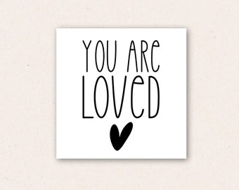 Iron-on image | you are loved | mini