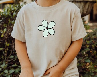 Iron-on patch | turquoise flower | Flower Power