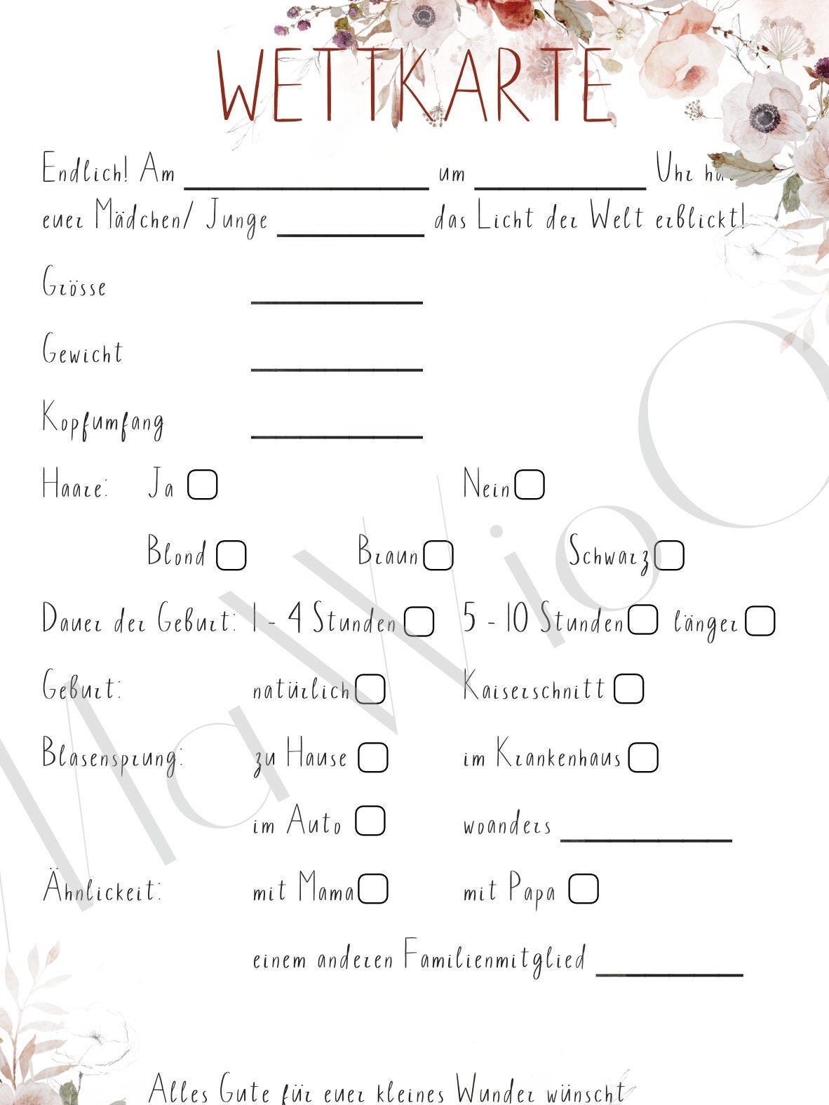 12 Wettkarten für die Babyparty verschiedene Designs Quiz - Etsy