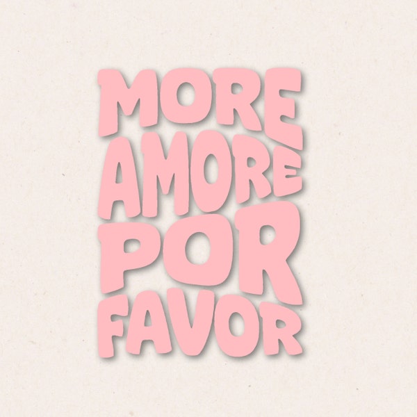 Bügelbild | more amore por favor | Schwung